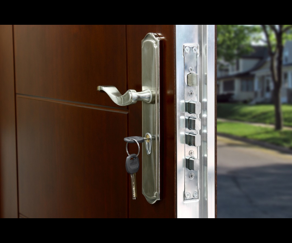 Installation de porte blindée