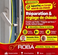 Réparation et réglage de châssis à Namur par Serrurerie Roba